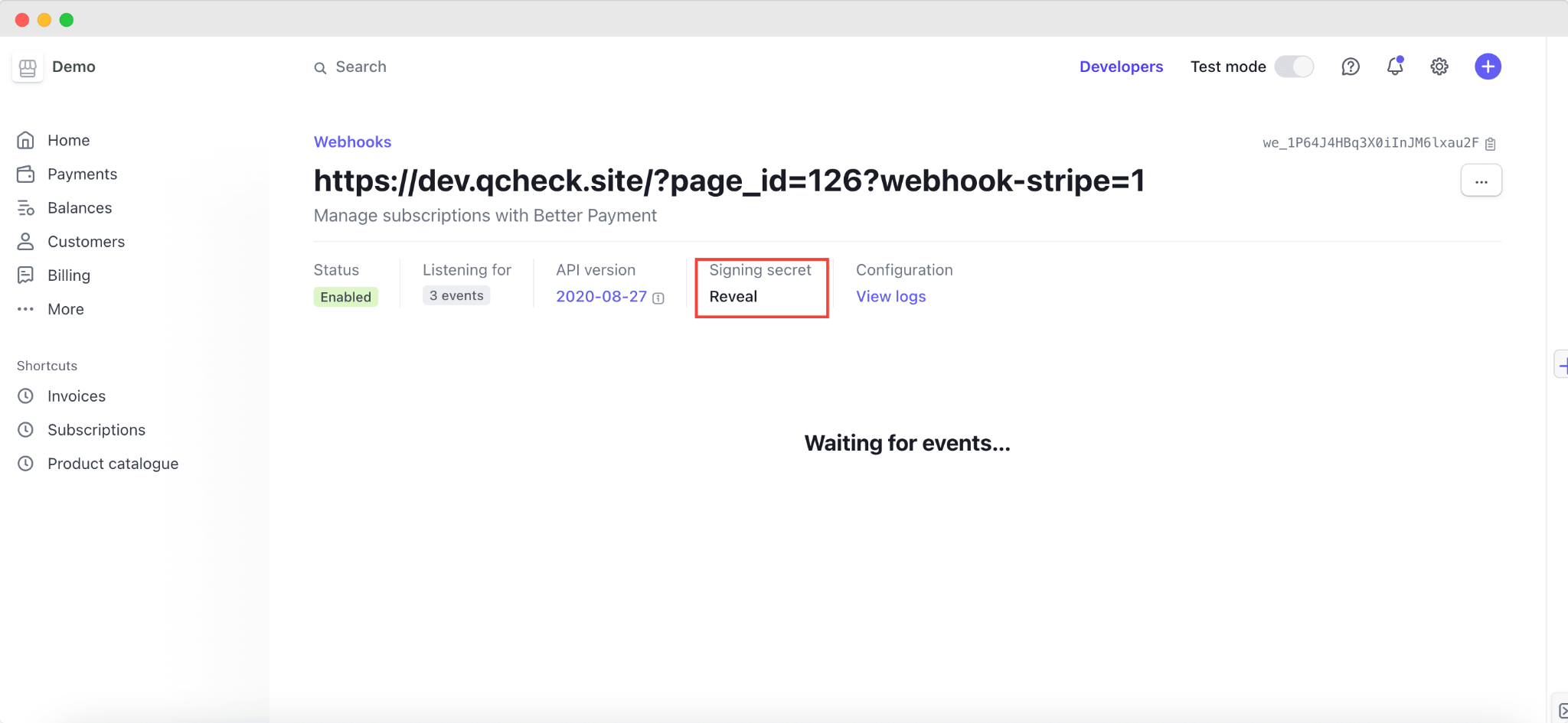 Add Webhook Endpoint For Recurring Payments