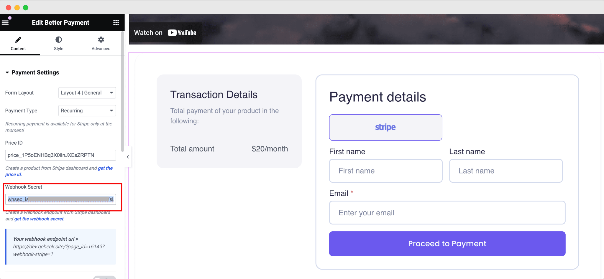 Add Webhook Endpoint For Recurring Payments