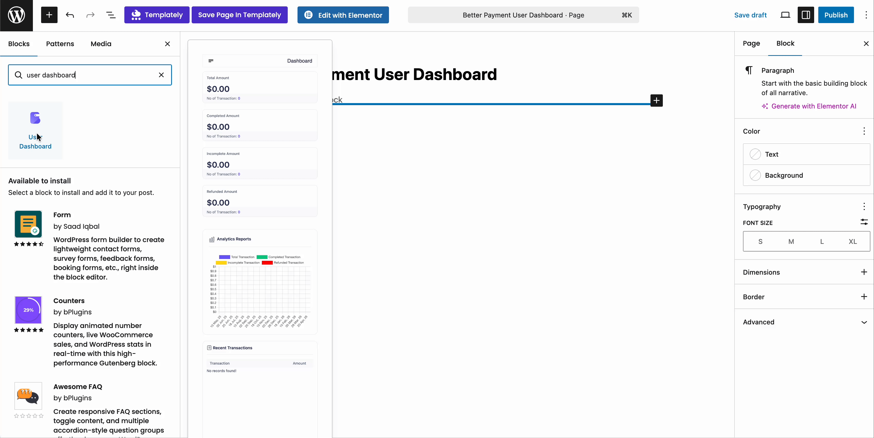 BP User Dashboard & Cancel Subscriptions