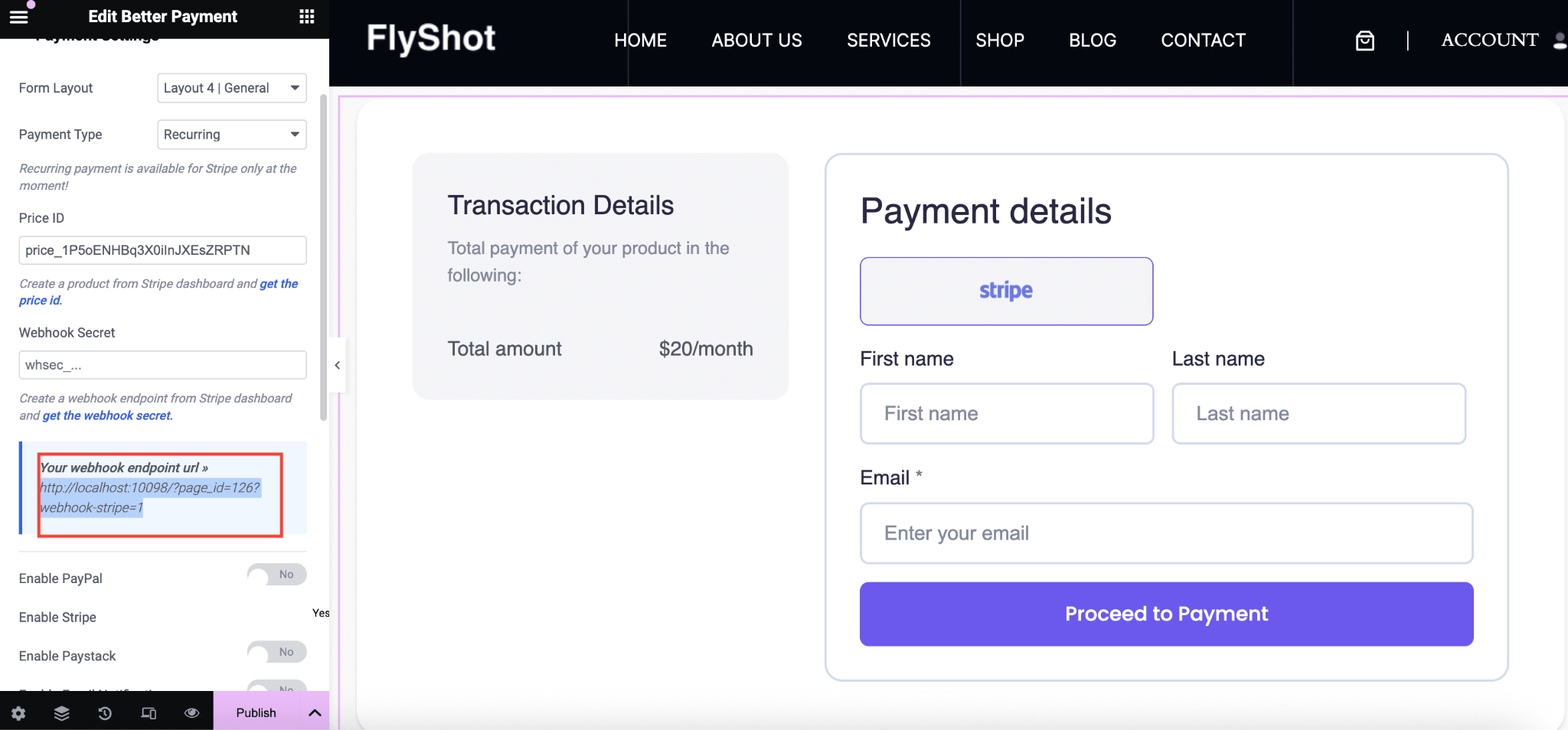 Add Webhook Endpoint For Recurring Payments