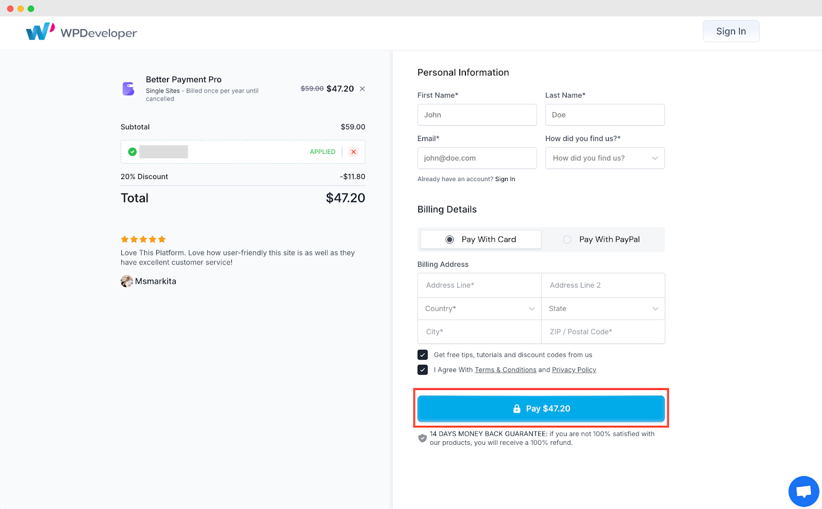 purchase better payment pro