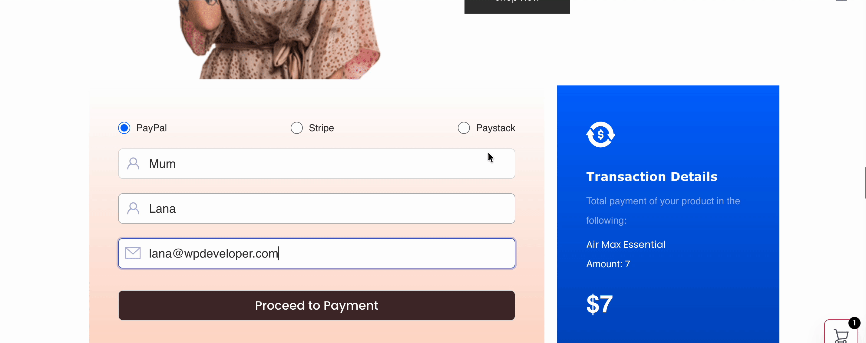Better Payment Form for FluentCart Product Payment