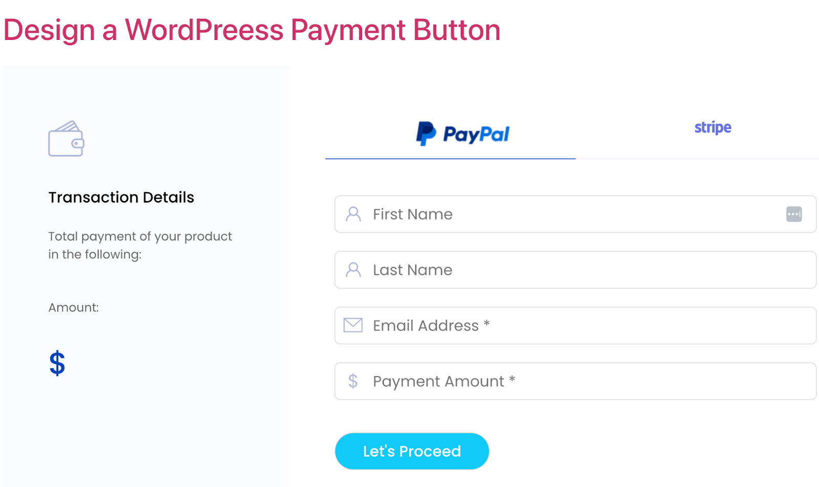 WordPress Payment Form