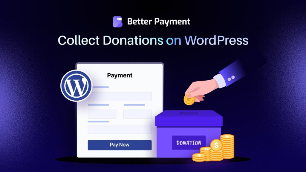 collect donations on wordpress