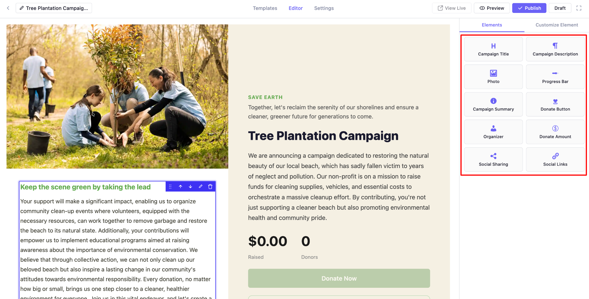 all campaing fields